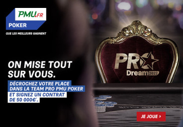 PRODream : que diriez-vous de devenir joueur de poker sponsorisé sur PMU Poker ?